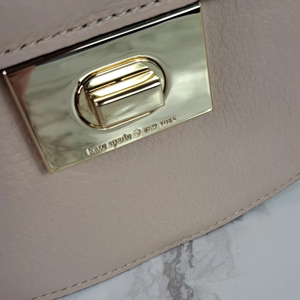 Kate Spade New York Greenwood Place Rita Bag in Tusk and Gold